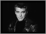 kurtka, George Clooney, czarna koszulka
