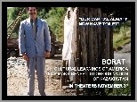 Borat, Sacha Baron Cohen, toaleta, garnitur