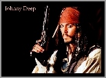 Piraci Z Karaibów, pistolet, kapitan, Johnny Depp