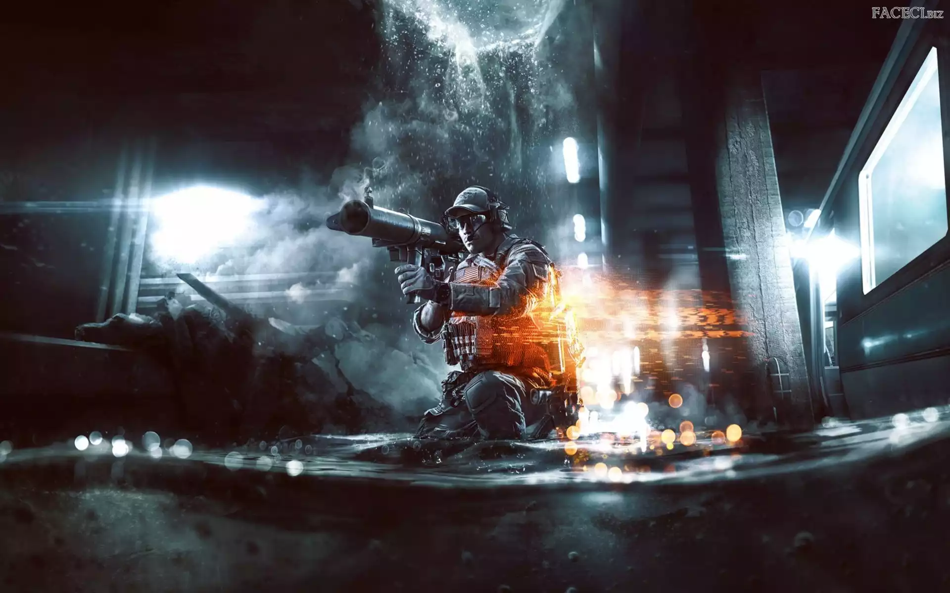 Żołnierz, Ogień, Battlefield 4, Broń