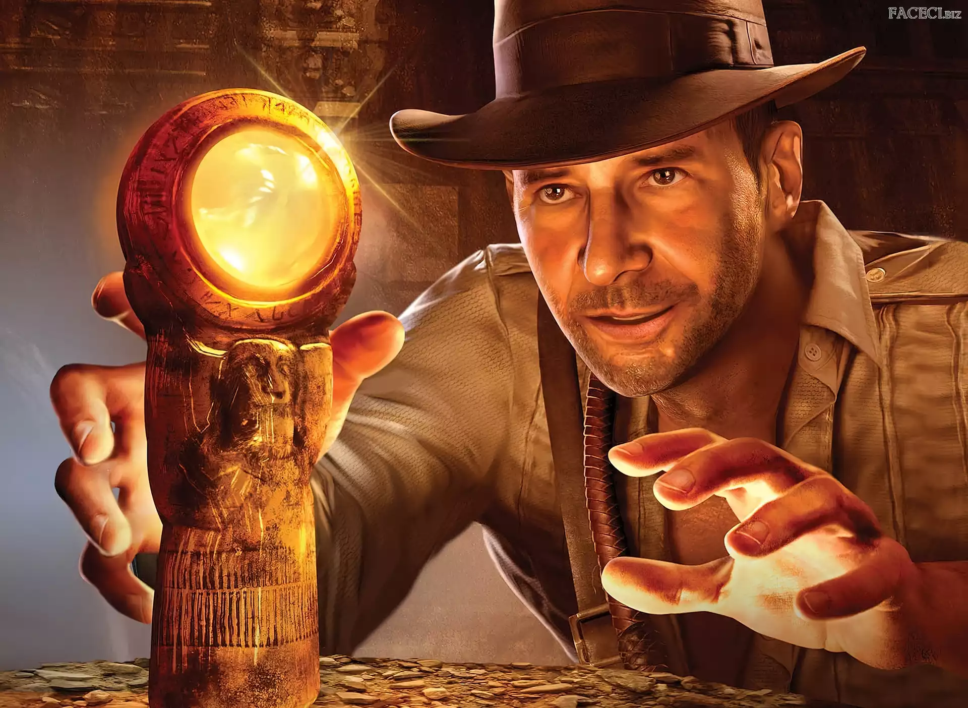 Indiana, Harrison, Ford, Film, Grafika, Aktor, Jones