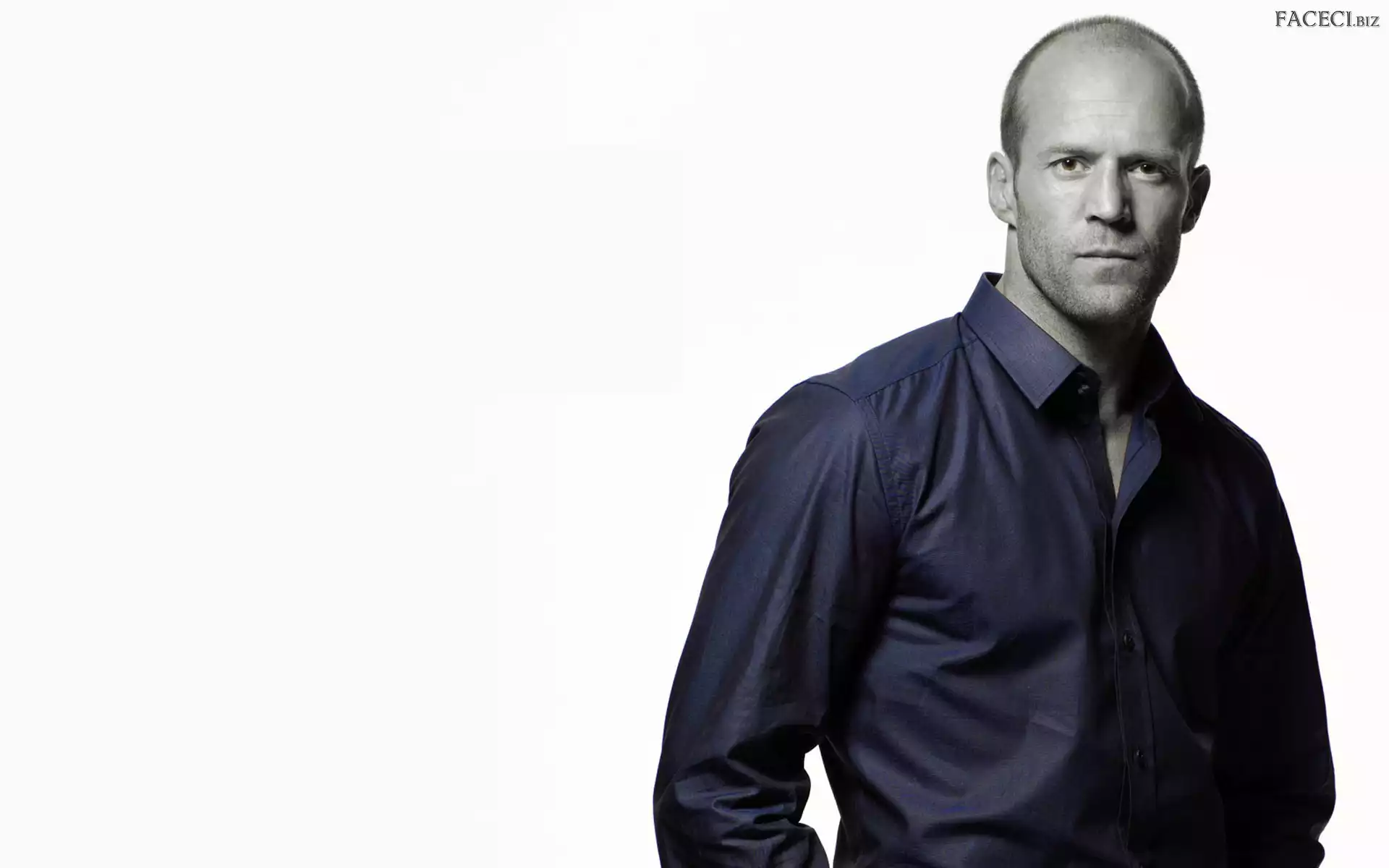 Aktor, Granatowa, Jason Statham, Koszula