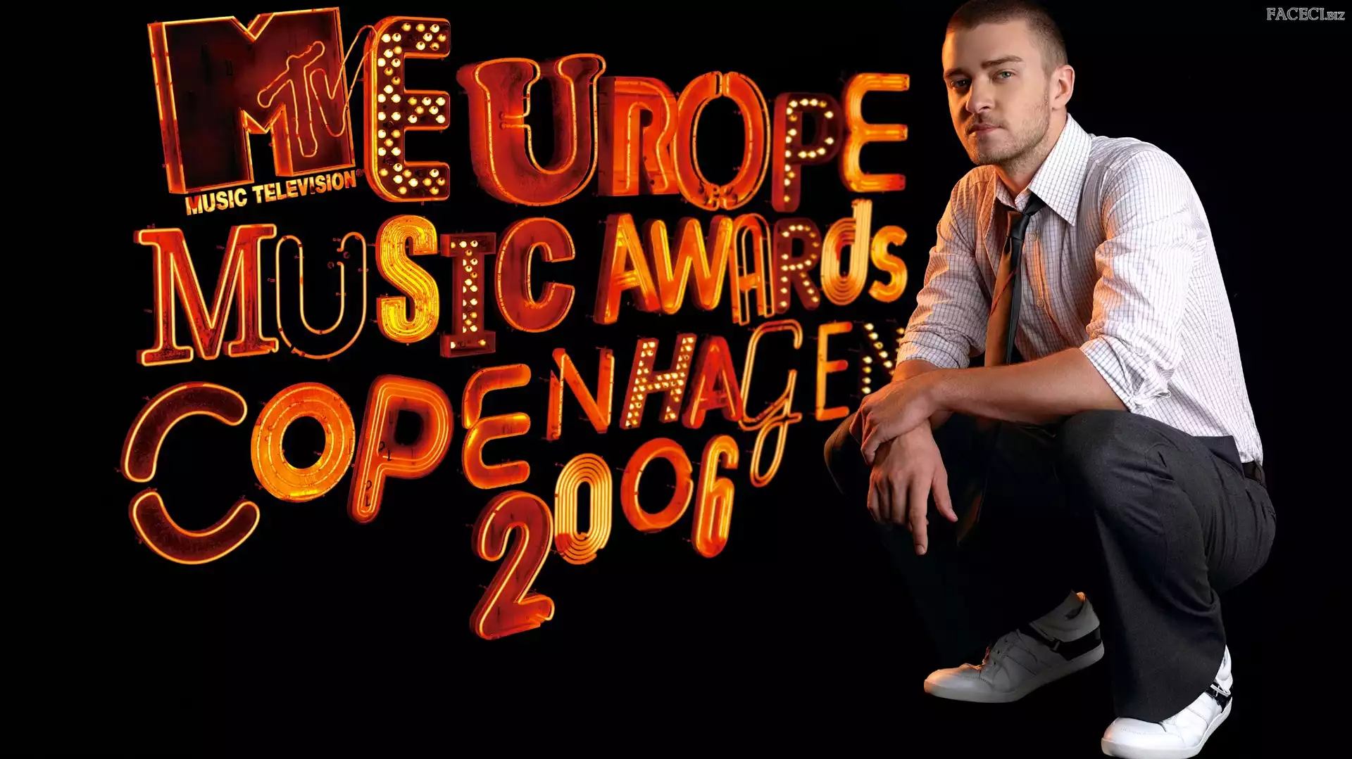 Music Awards, Neon, Piosenkarz, Mężczyzna, Justin Timberlake