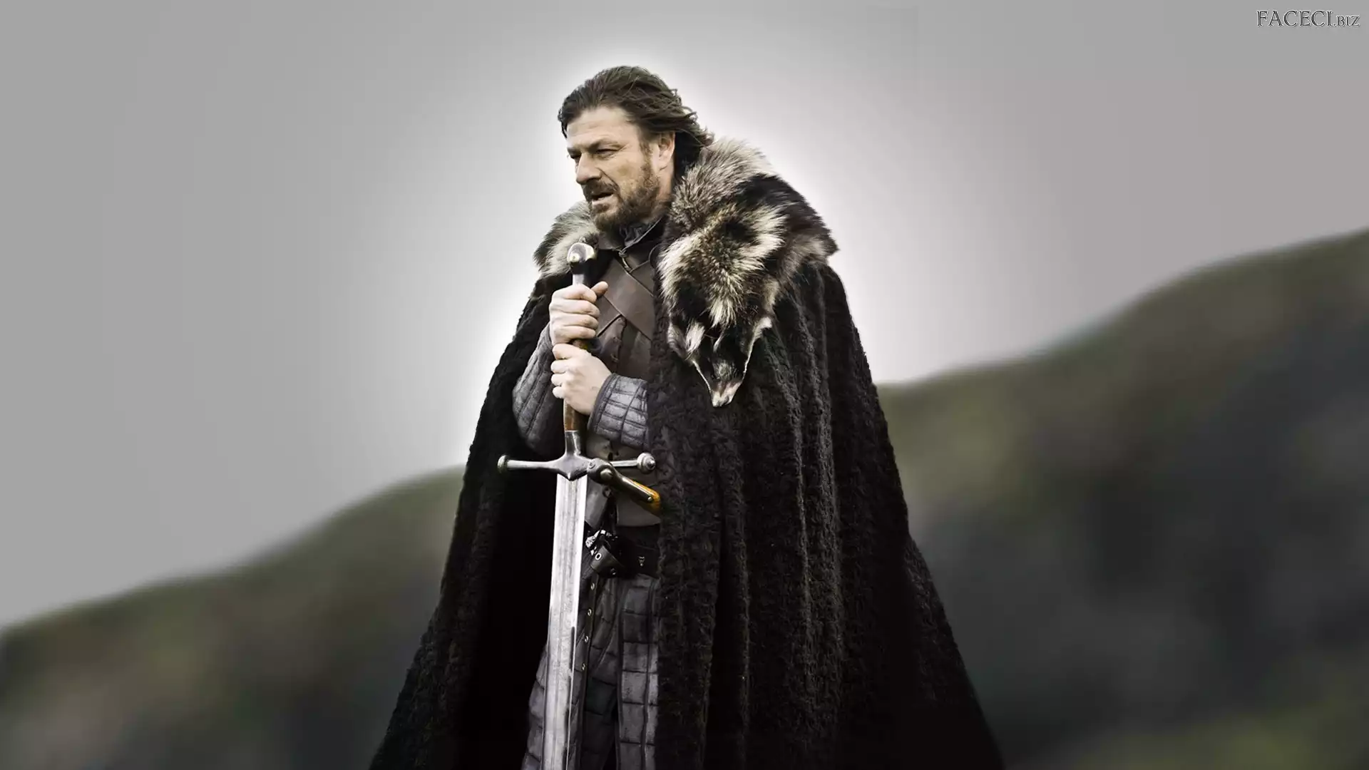 Płaszcz, Miecz, Game of Thrones, Gra o tron, Eddard Stark - Sean Bean