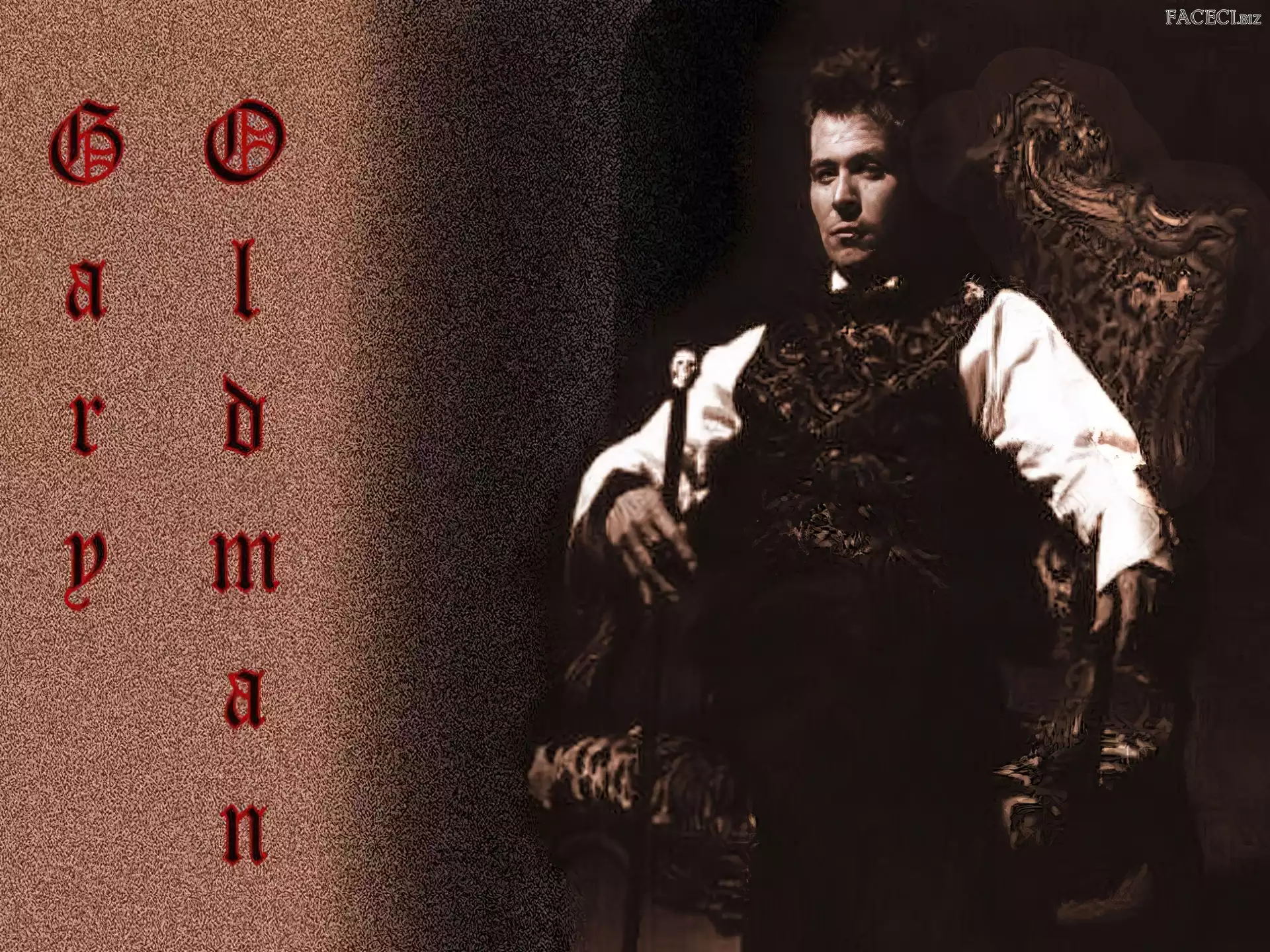 biała koszula, Gary Oldman, tron