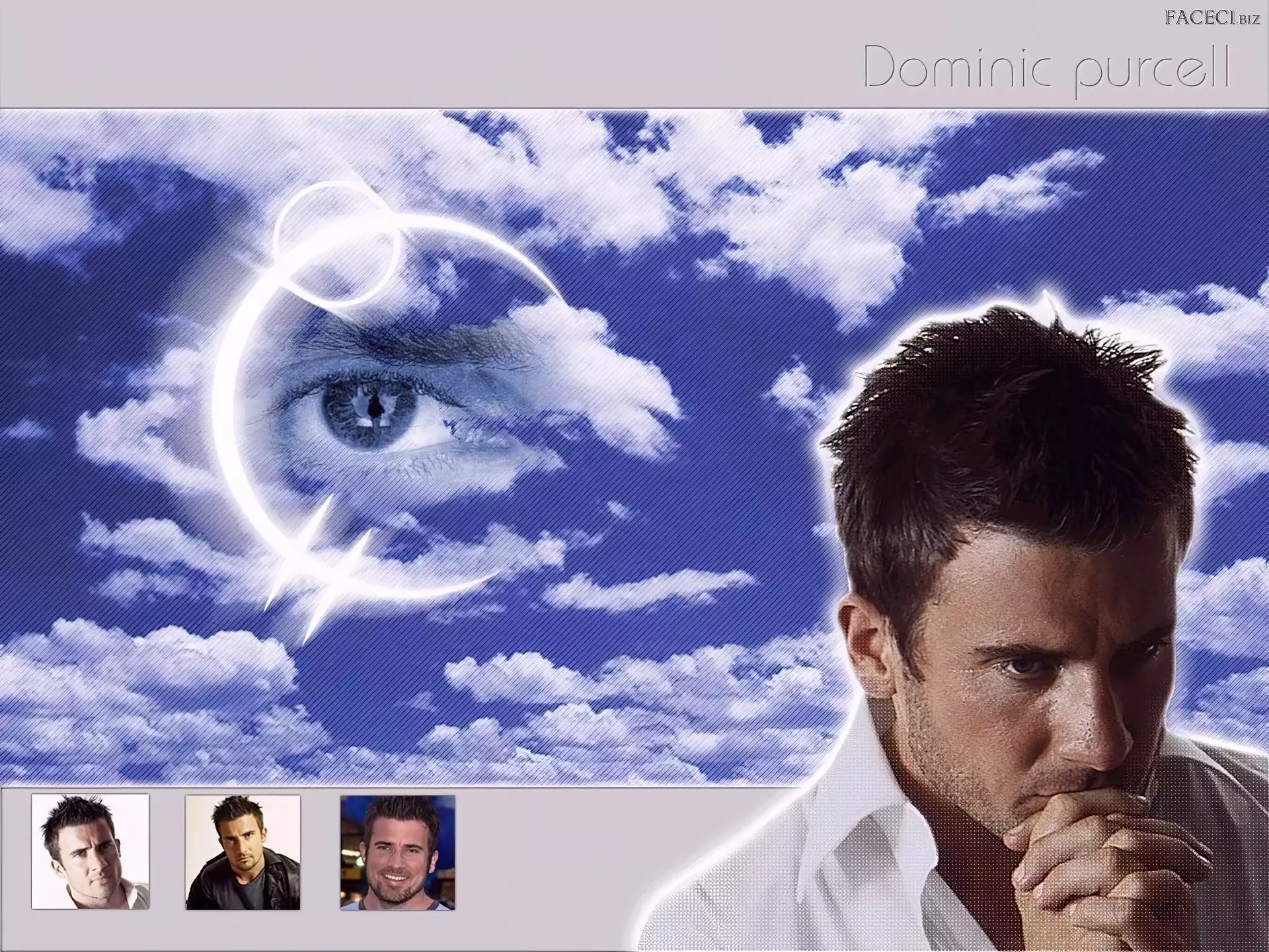 chmury, Dominic Purcell, oko