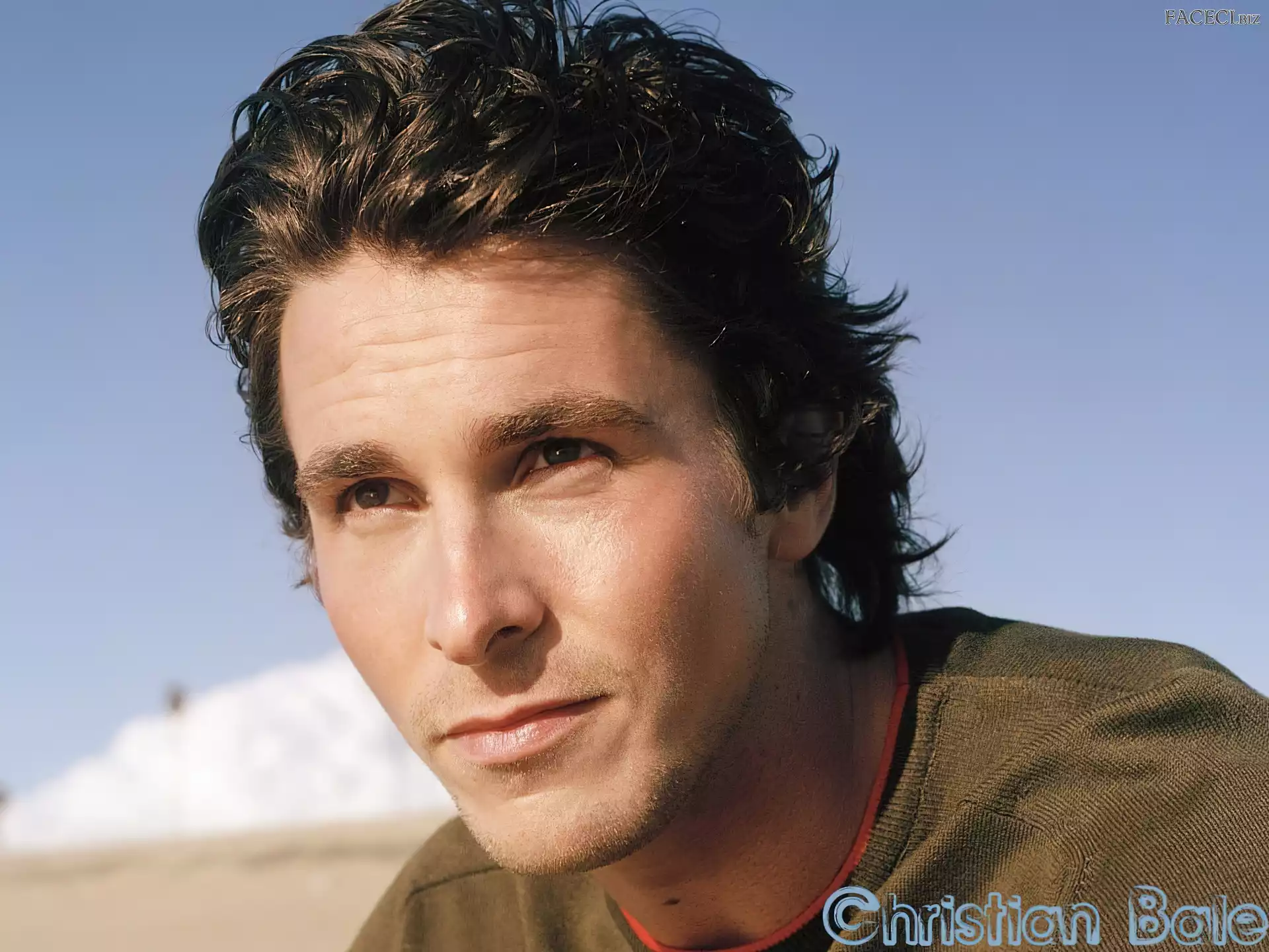 Christian Bale, brązowe włosy