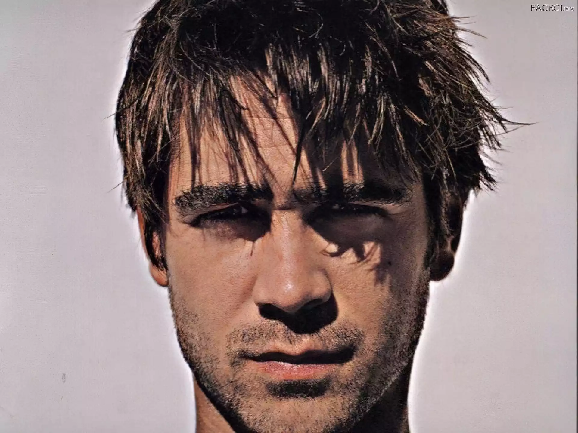 Colin Farrell, brązowe włosy
