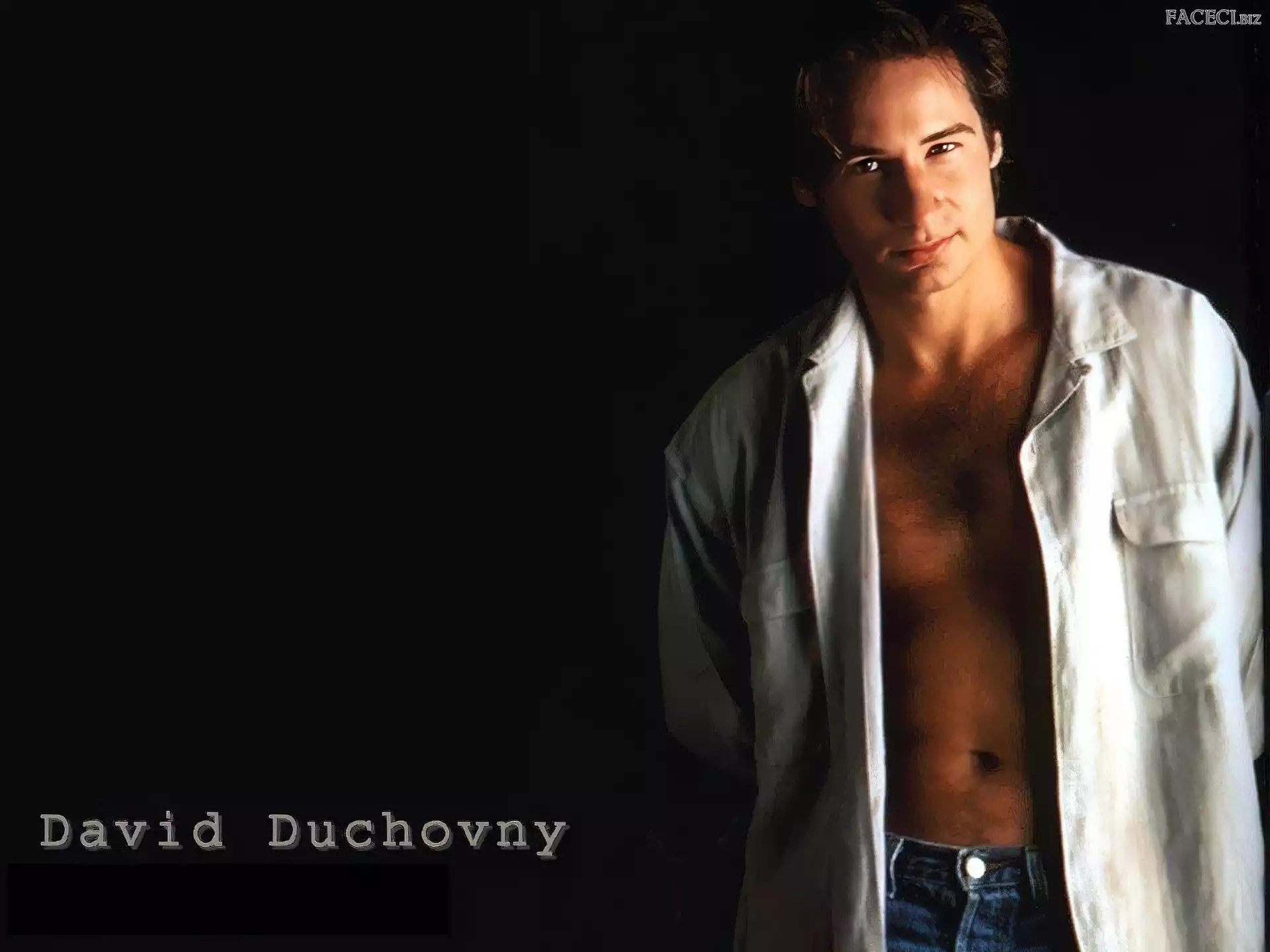 jasna koszula, David Duchovny