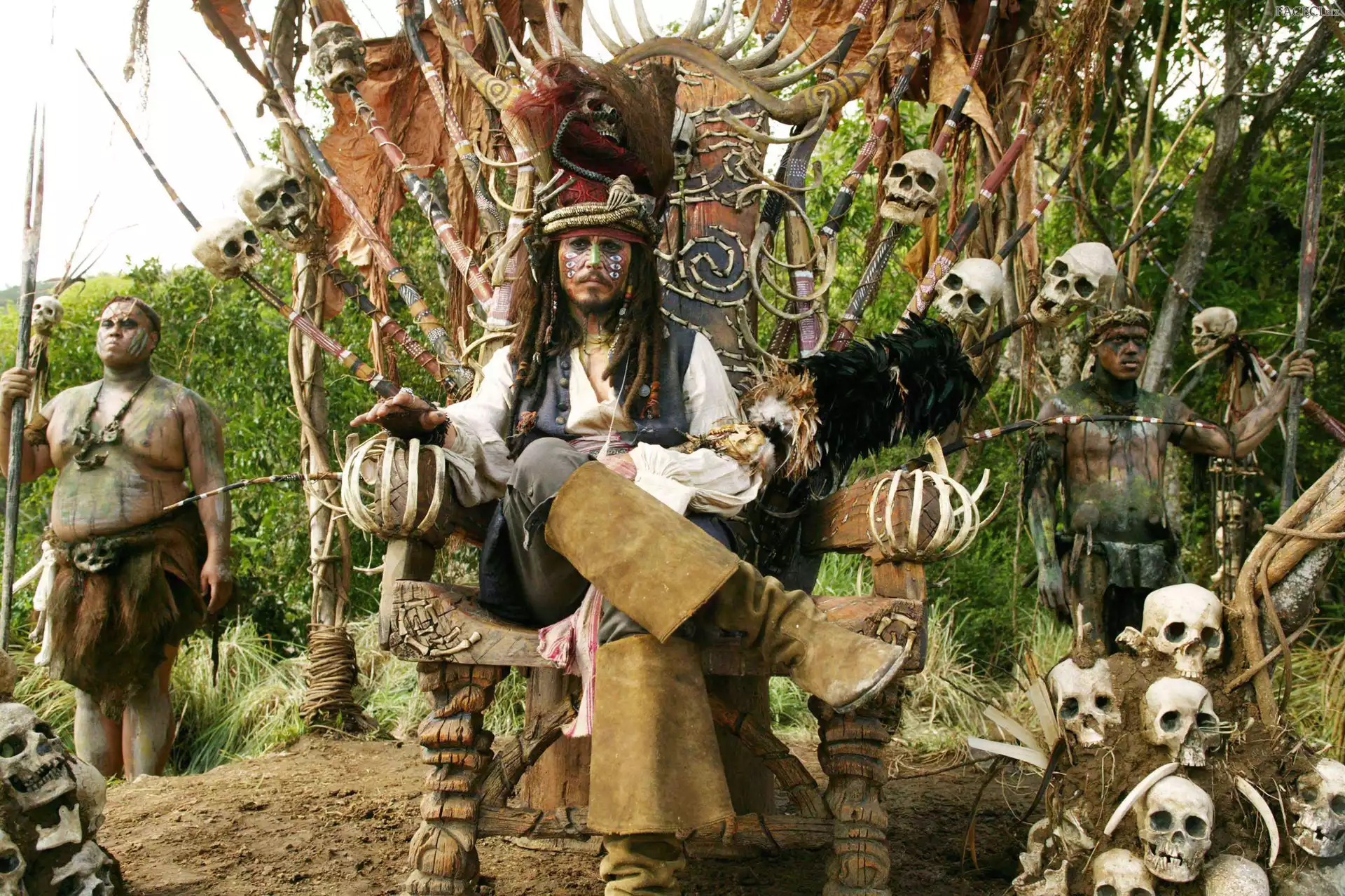 Johnny Depp, czaszki, piraci_z_karaibow_2, wódz