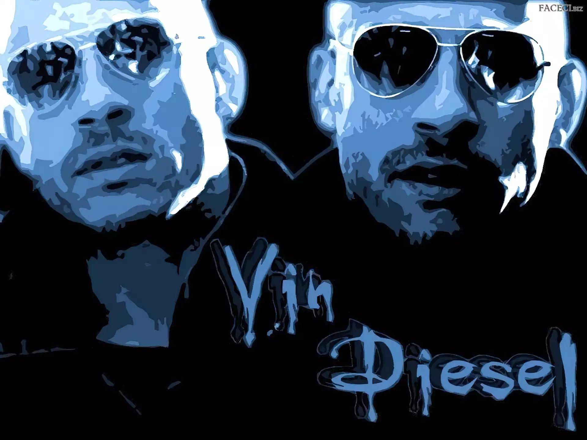 Vin Diesel, okulary