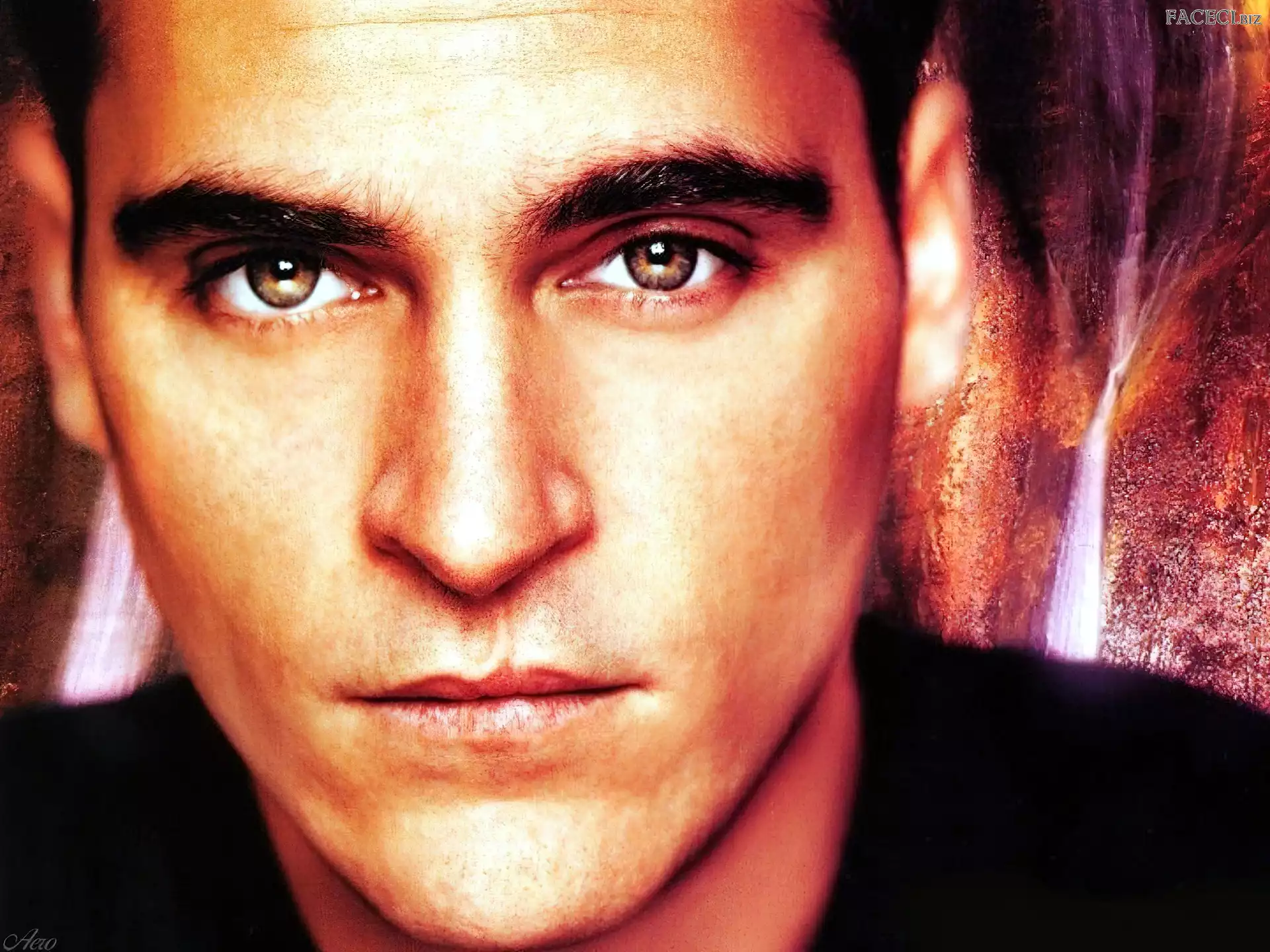 duże oczy, Joaquin Phoenix, twarz