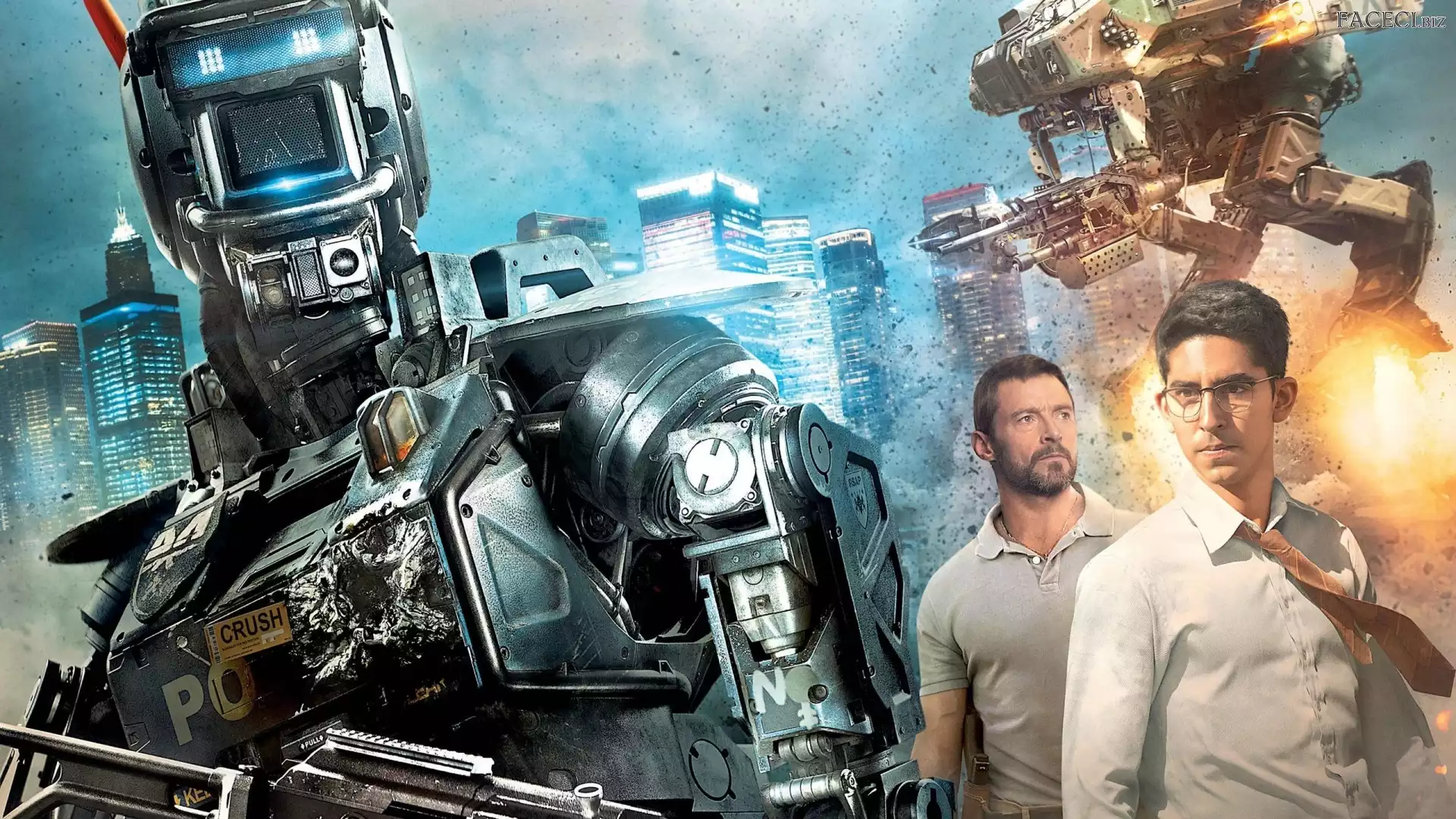 Robot, Film, Dev Patel, Hugh Jackman, Chappie, Aktorzy
