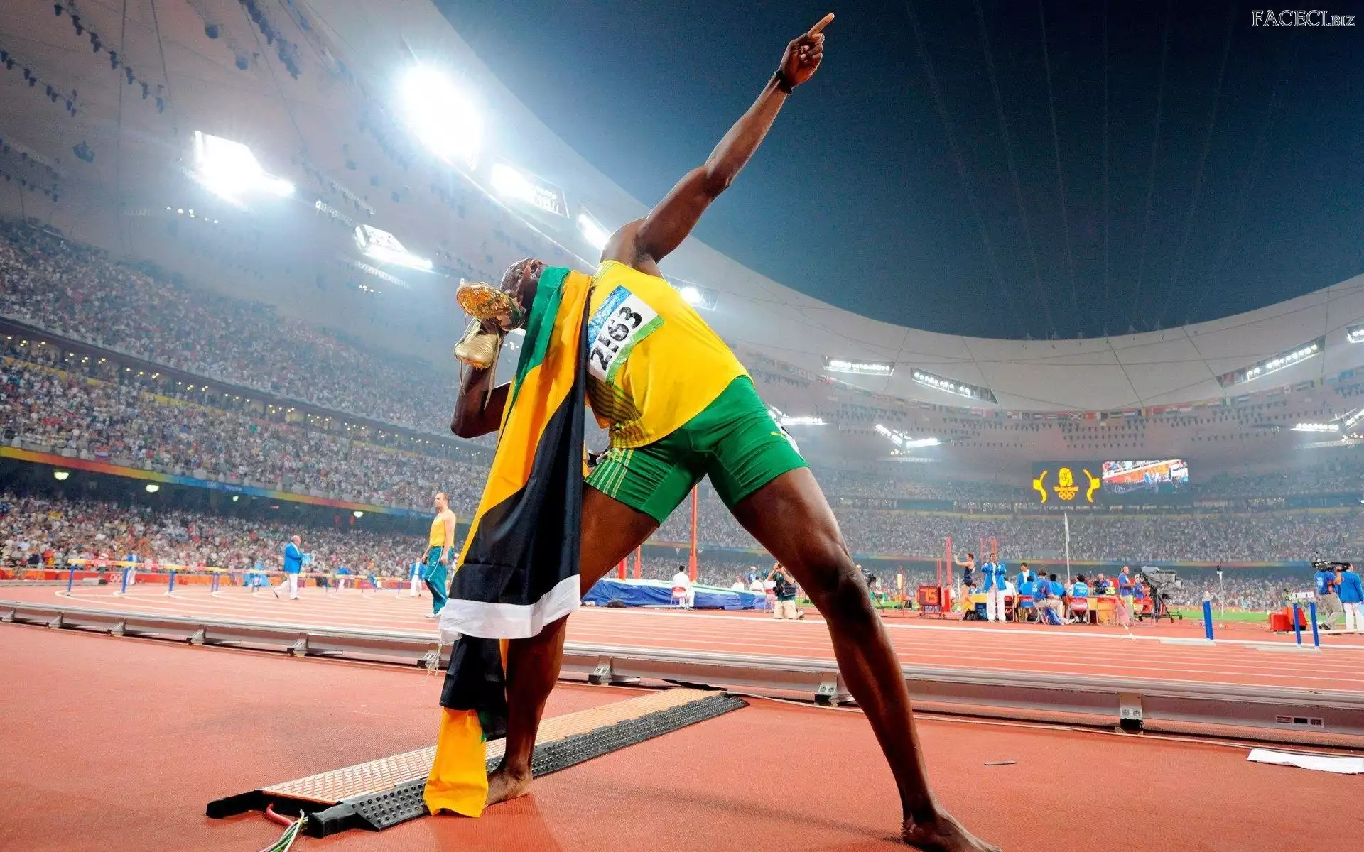 Jamajki, Flaga, Lekkoatleta, Usain Bolt, Stadion