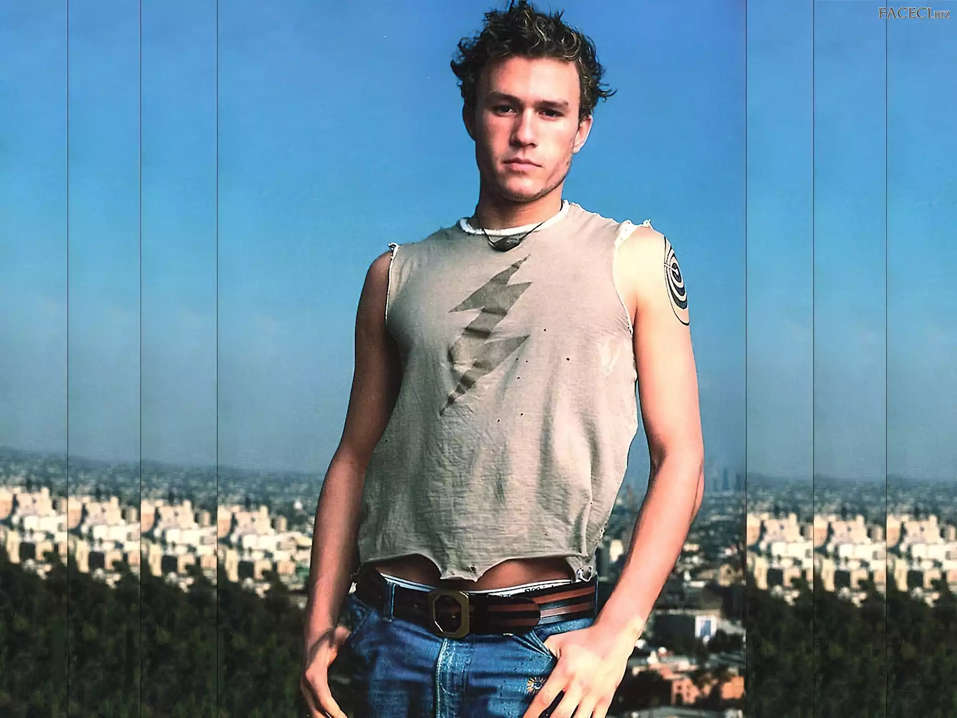 jeansy, Heath Ledger, pasek
