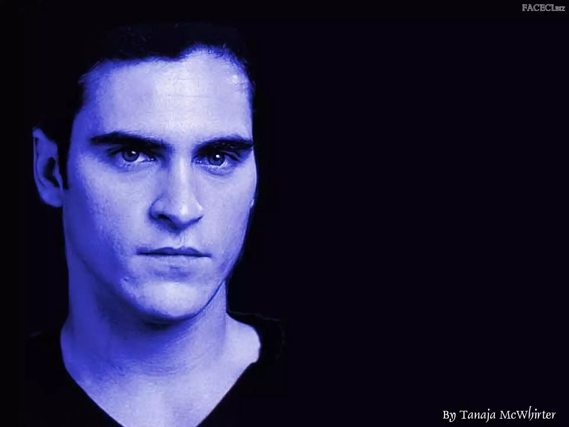 Joaquin Phoenix, niebieskie oczy