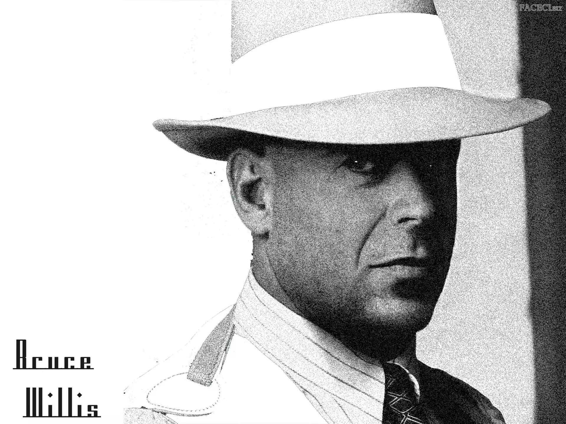kapelusz, Bruce Willis, jasny