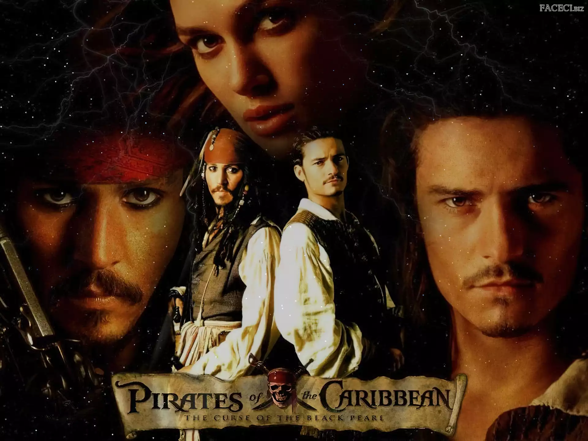 gwiazdy, Johnny Depp, Orlando Bloom, Piraci Z Karaibów, Keira Knightley
