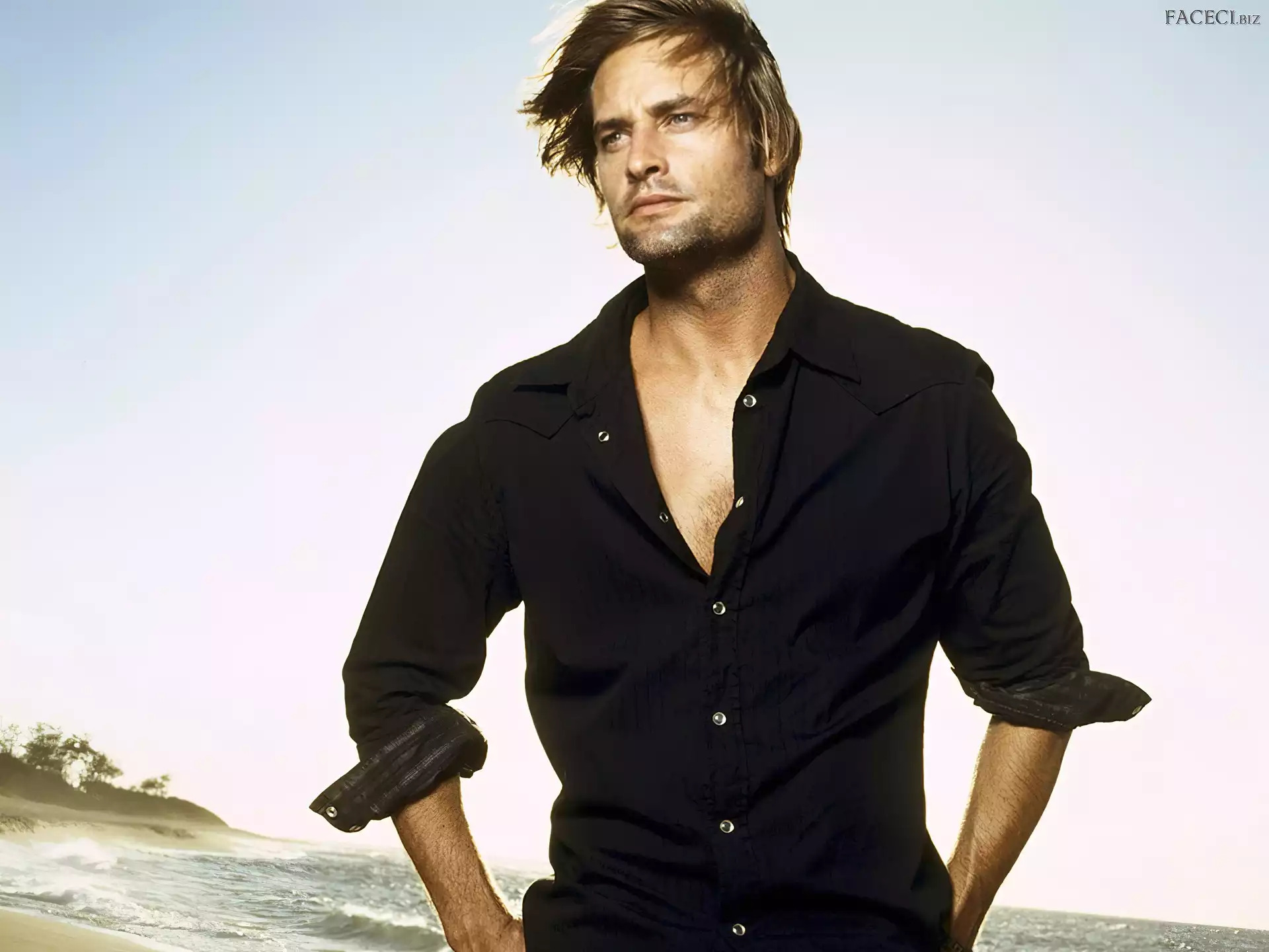 Koszula, Josh Holloway, Czarna