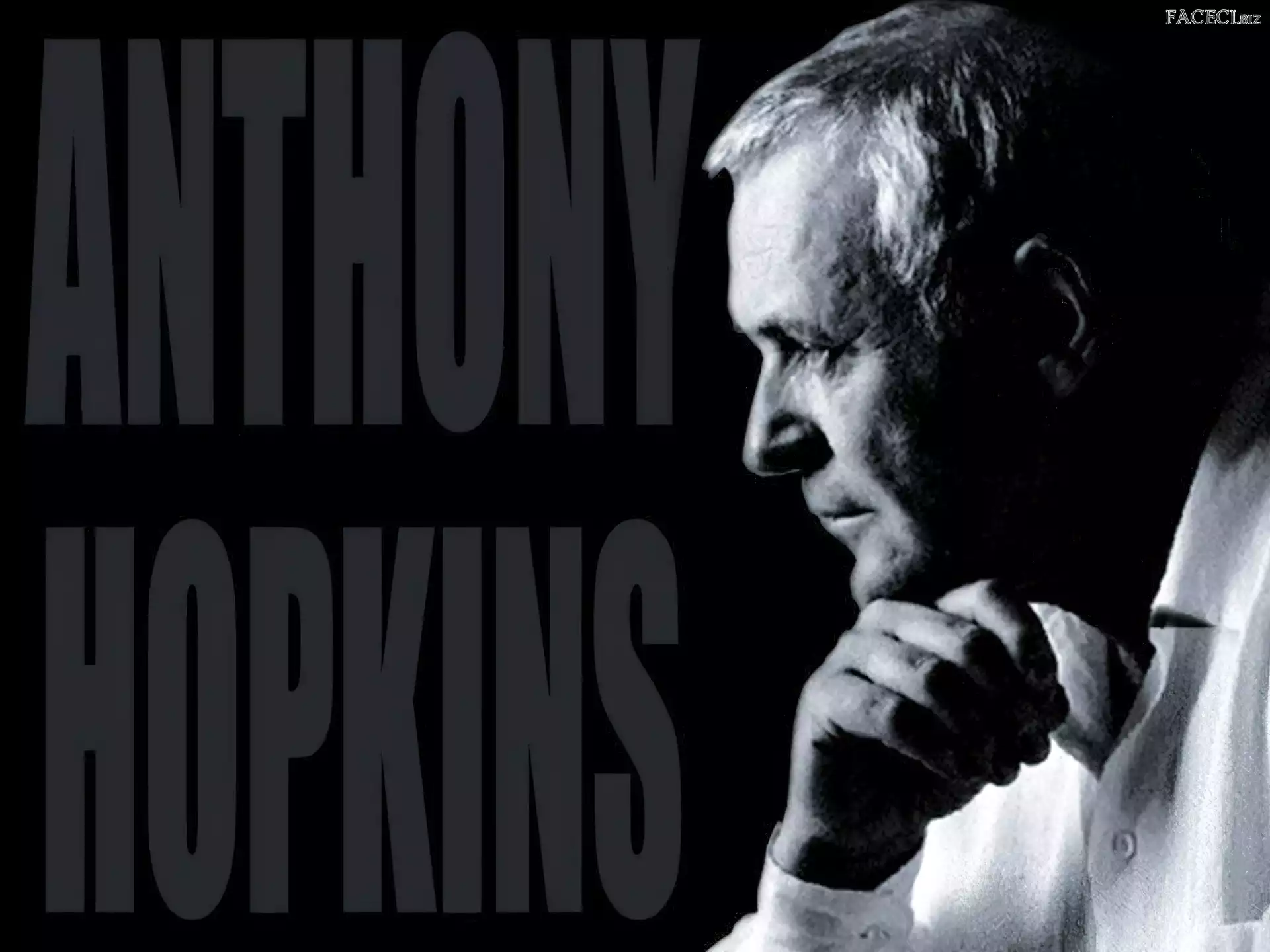 koszula, Anthony Hopkins, biała