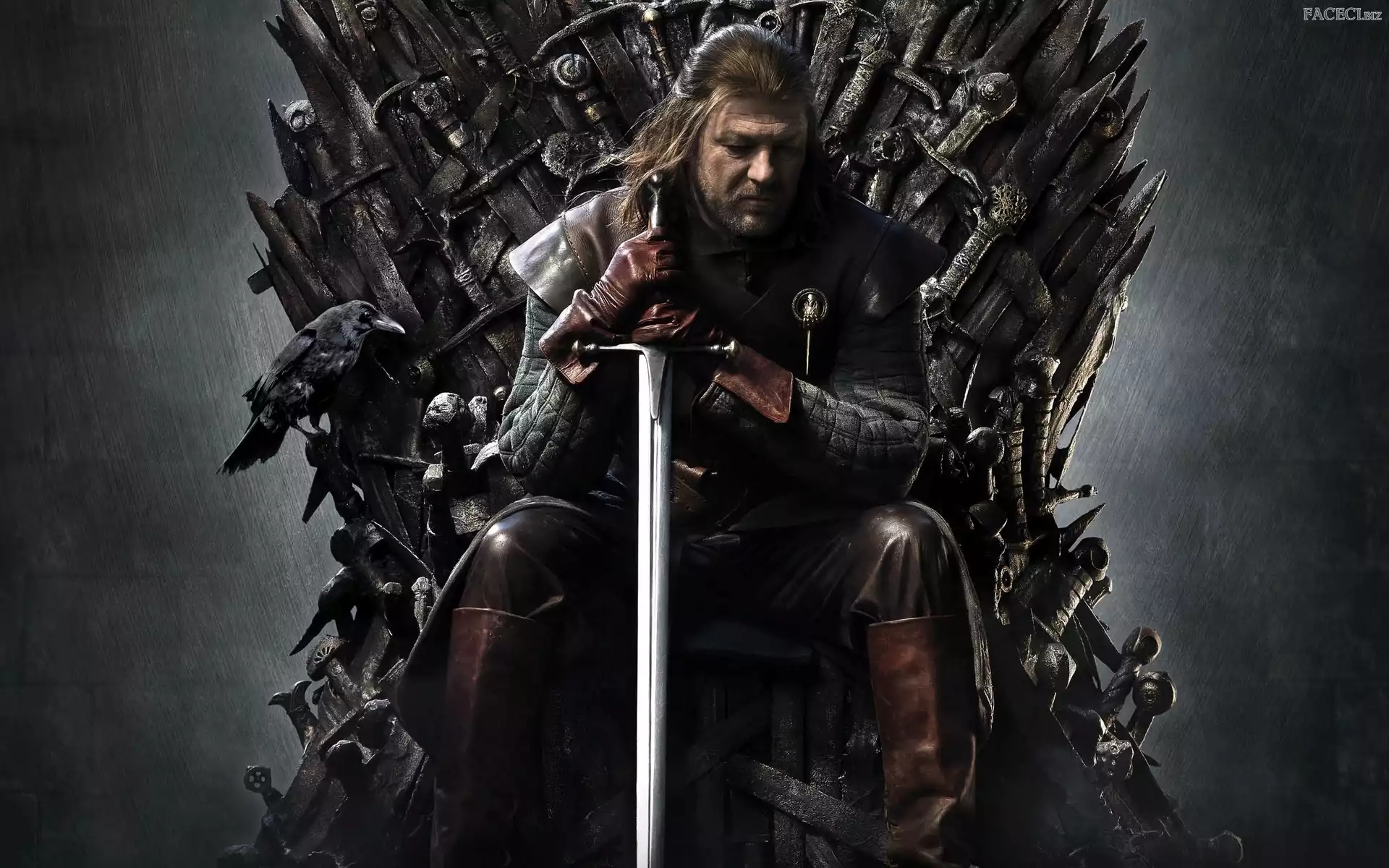 Kruk, Miecz, Gra o tron, Sean Bean, Game of Thrones