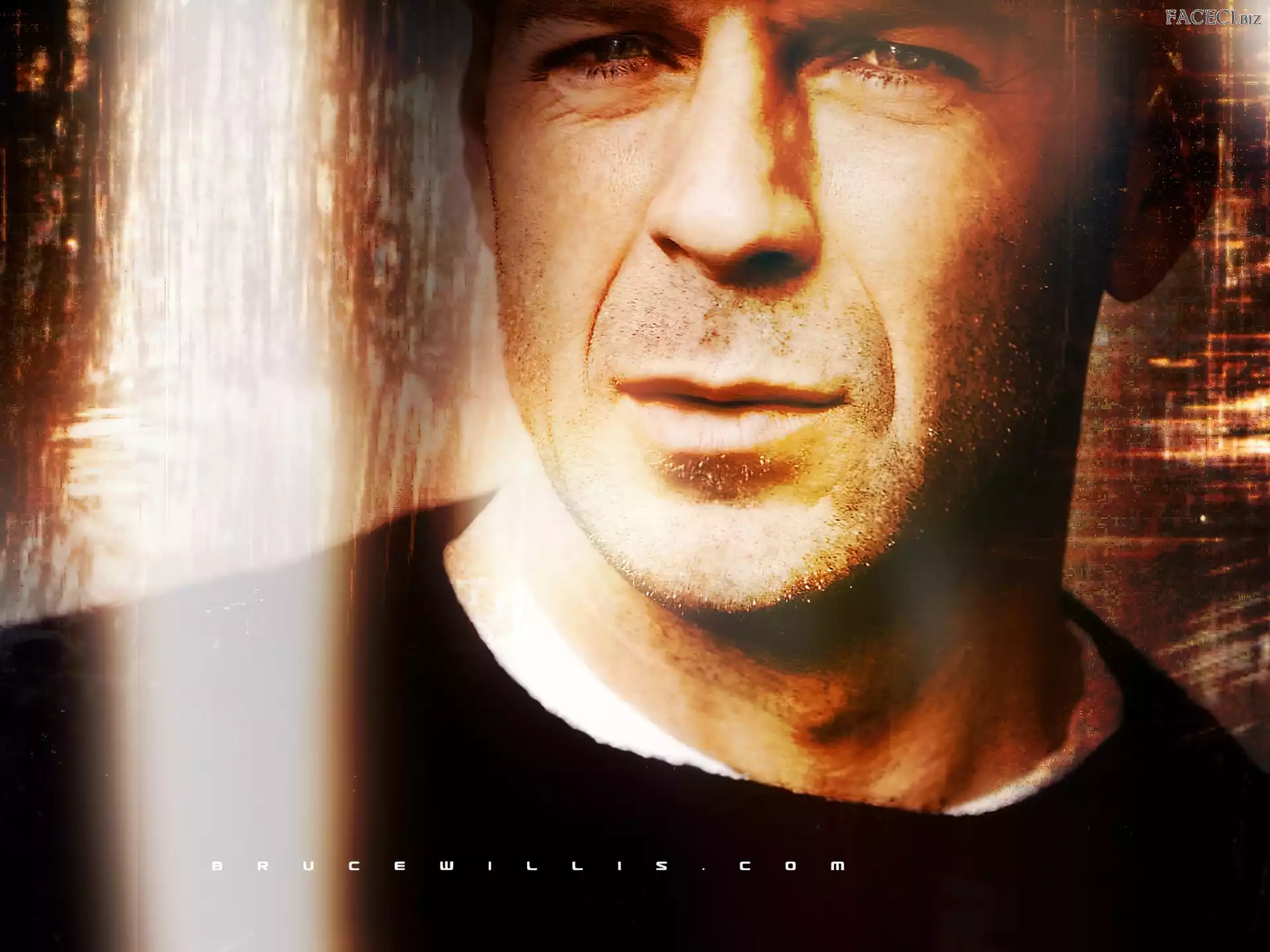 oczy, Bruce Willis, twarz