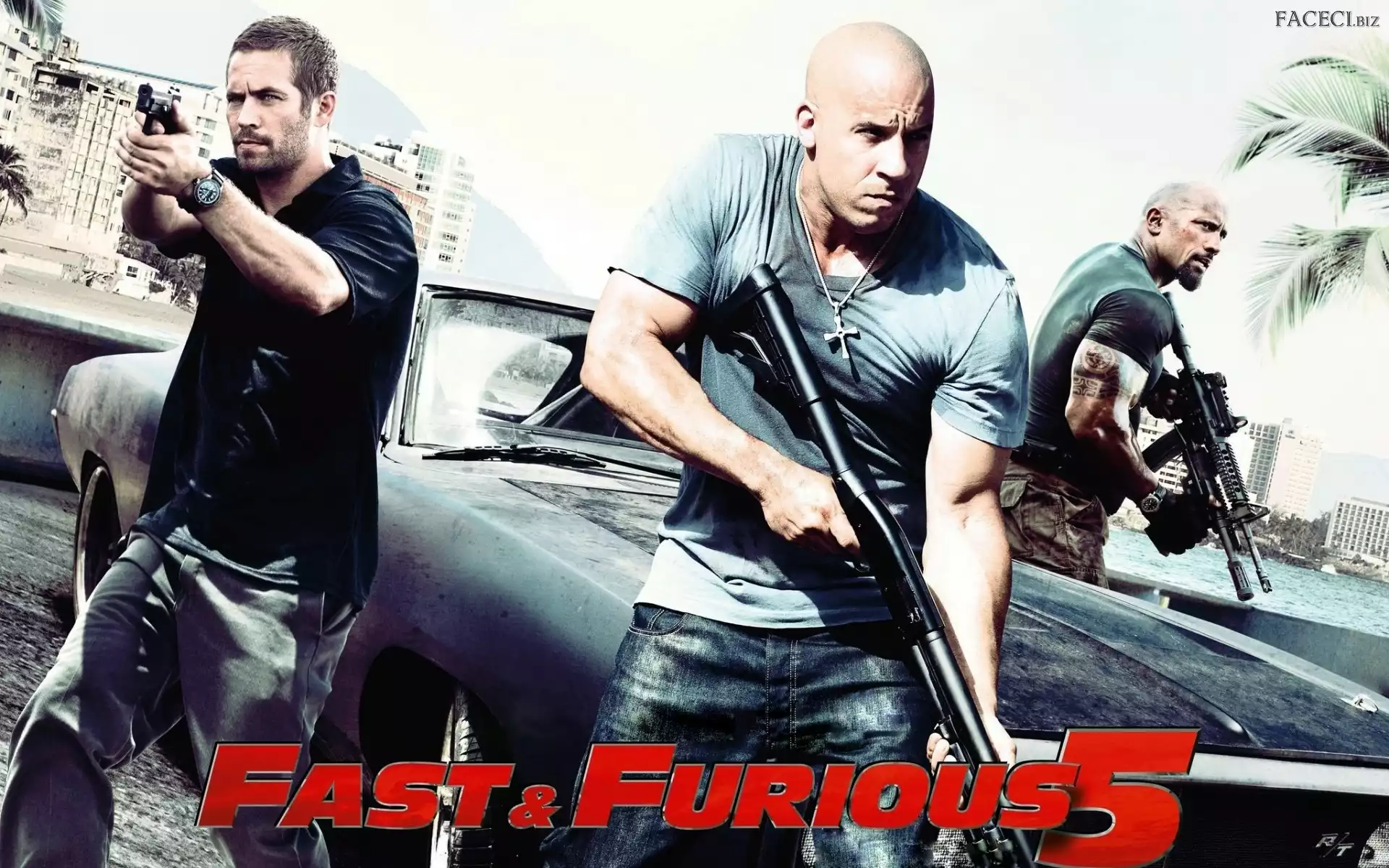 Paul Walker, Strzelanina, Vin Diesel, Broń