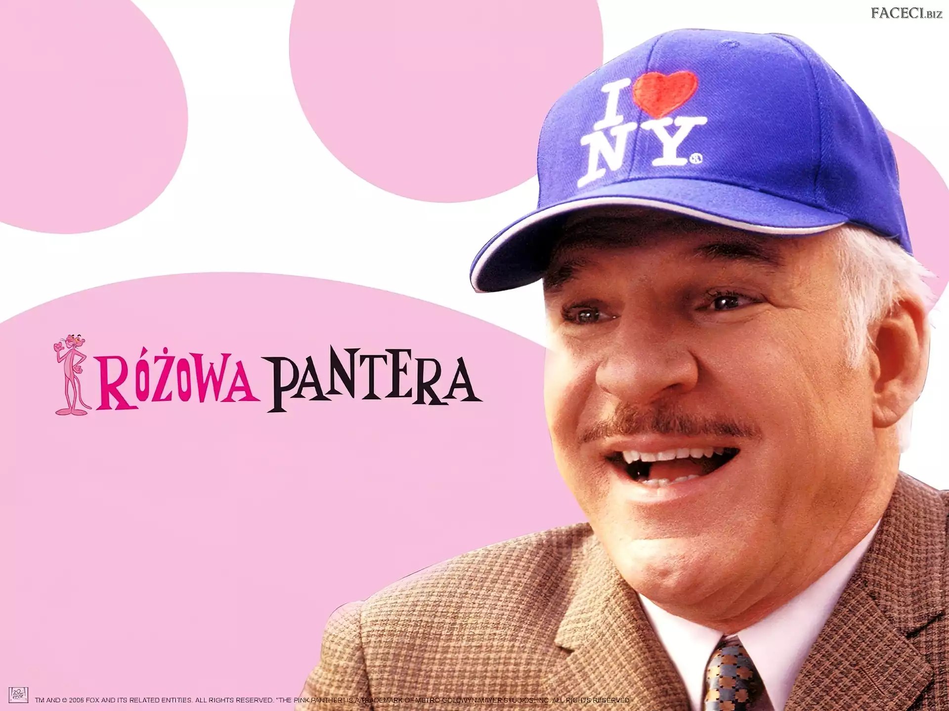 garnitur, usmiech, The Pink Panther, Steve Martin, czapka