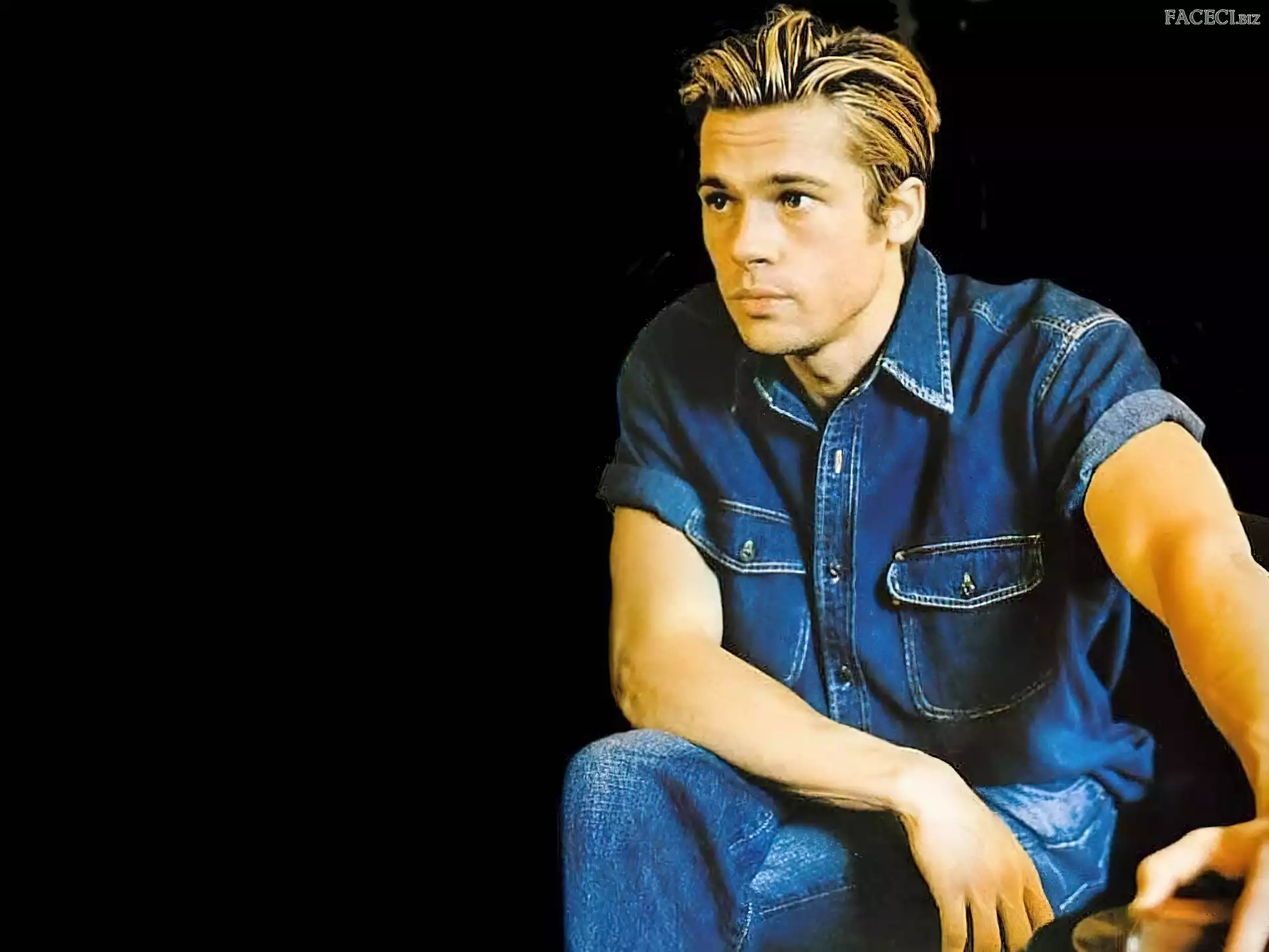 spodnie, Brad Pitt, koszula
