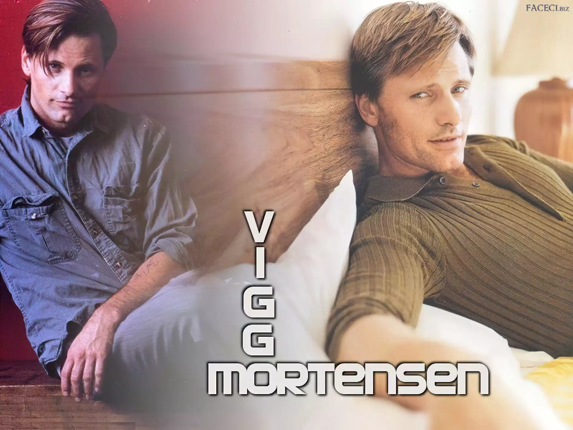 sweterek, Viggo Mortensen, koszula