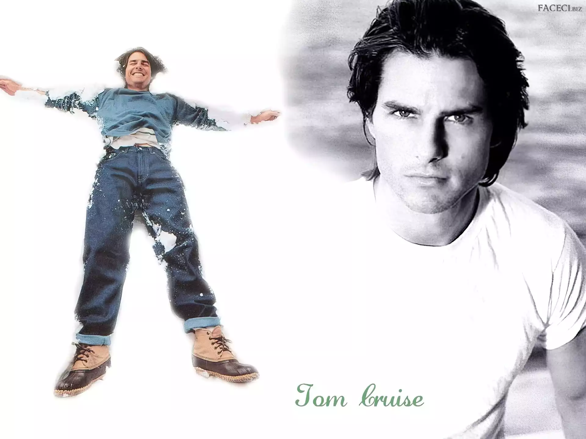 Tom Cruise, biała koszulka