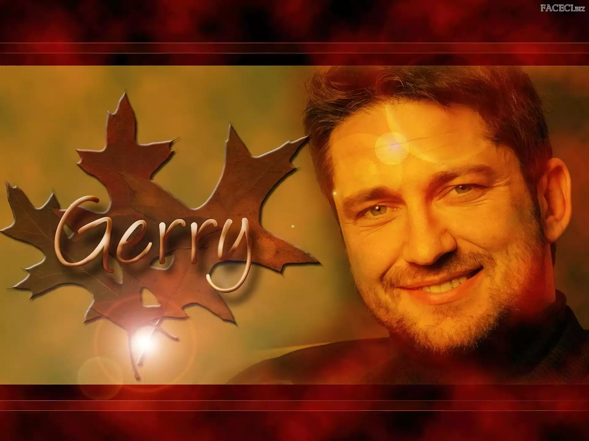 twarz, Gerard Butler, liście