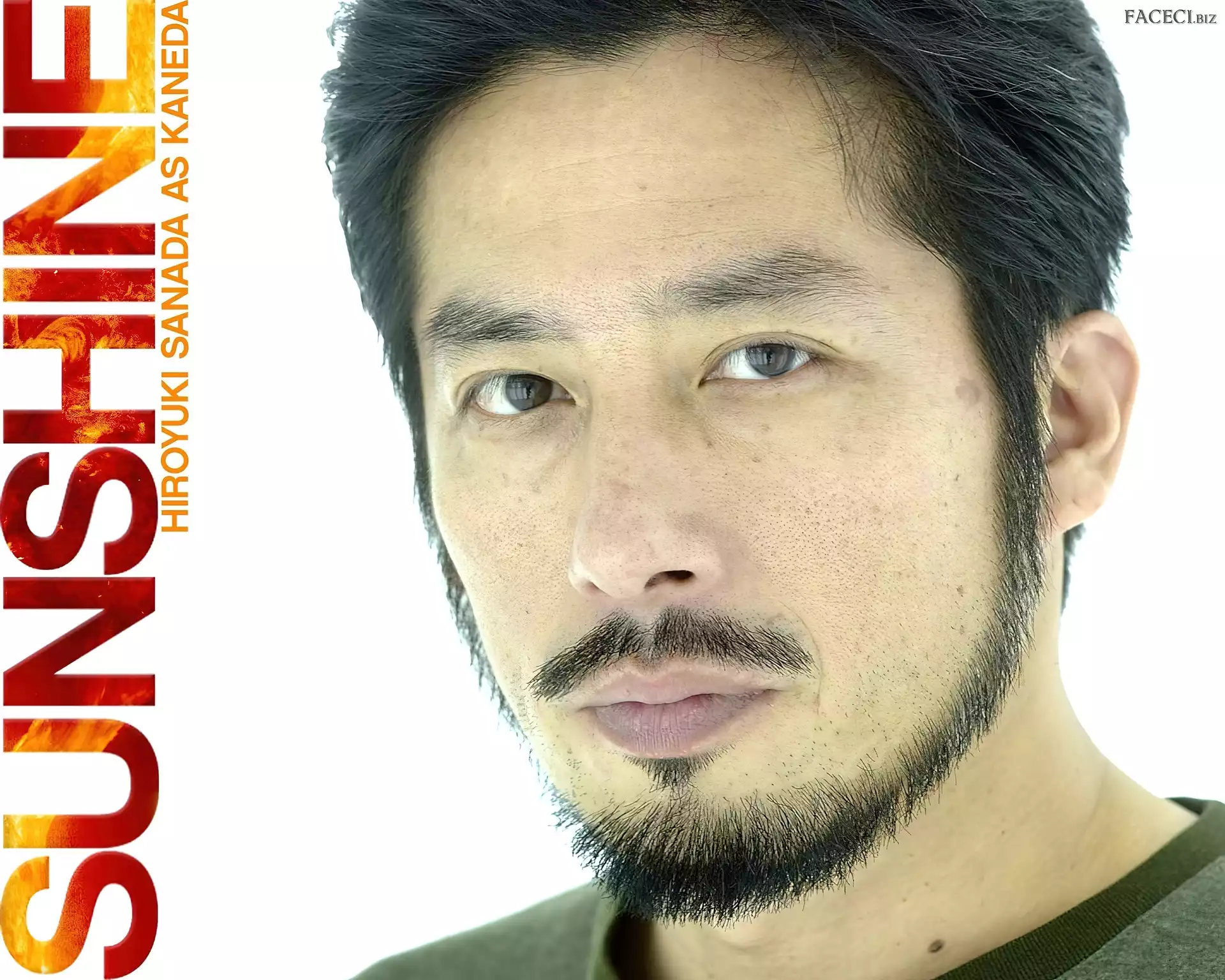 napis, broda, twarz, Sunshine, Hiroyuki Sanada